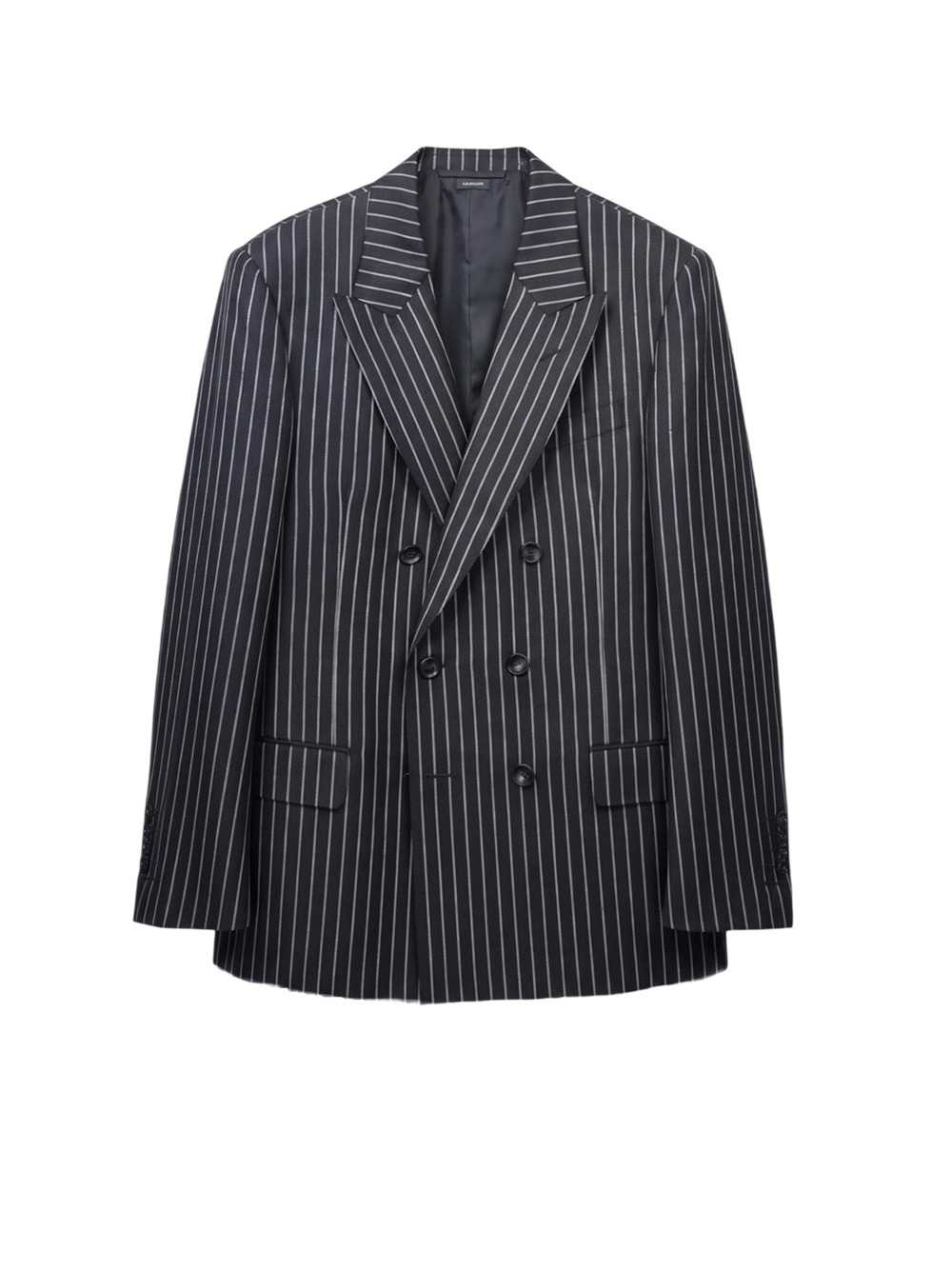 Tom Ford Men British Sharp Stripe Double-Breasted Jacket