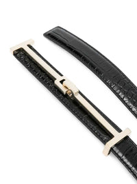 TOM FORD Tom Ford Women T-Logo Belt With Crocodile Effect