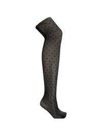 Tom Ford Women Monogram-Patterned Diamond-Knit Tights