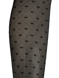 Tom Ford Women Monogram-Patterned Diamond-Knit Tights