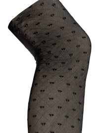 Tom Ford Women Monogram-Patterned Diamond-Knit Tights
