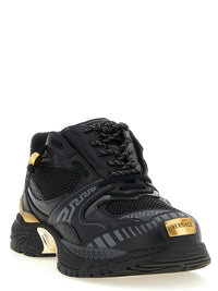 VERSACE Versace Men Mesh And Leather Sneakers