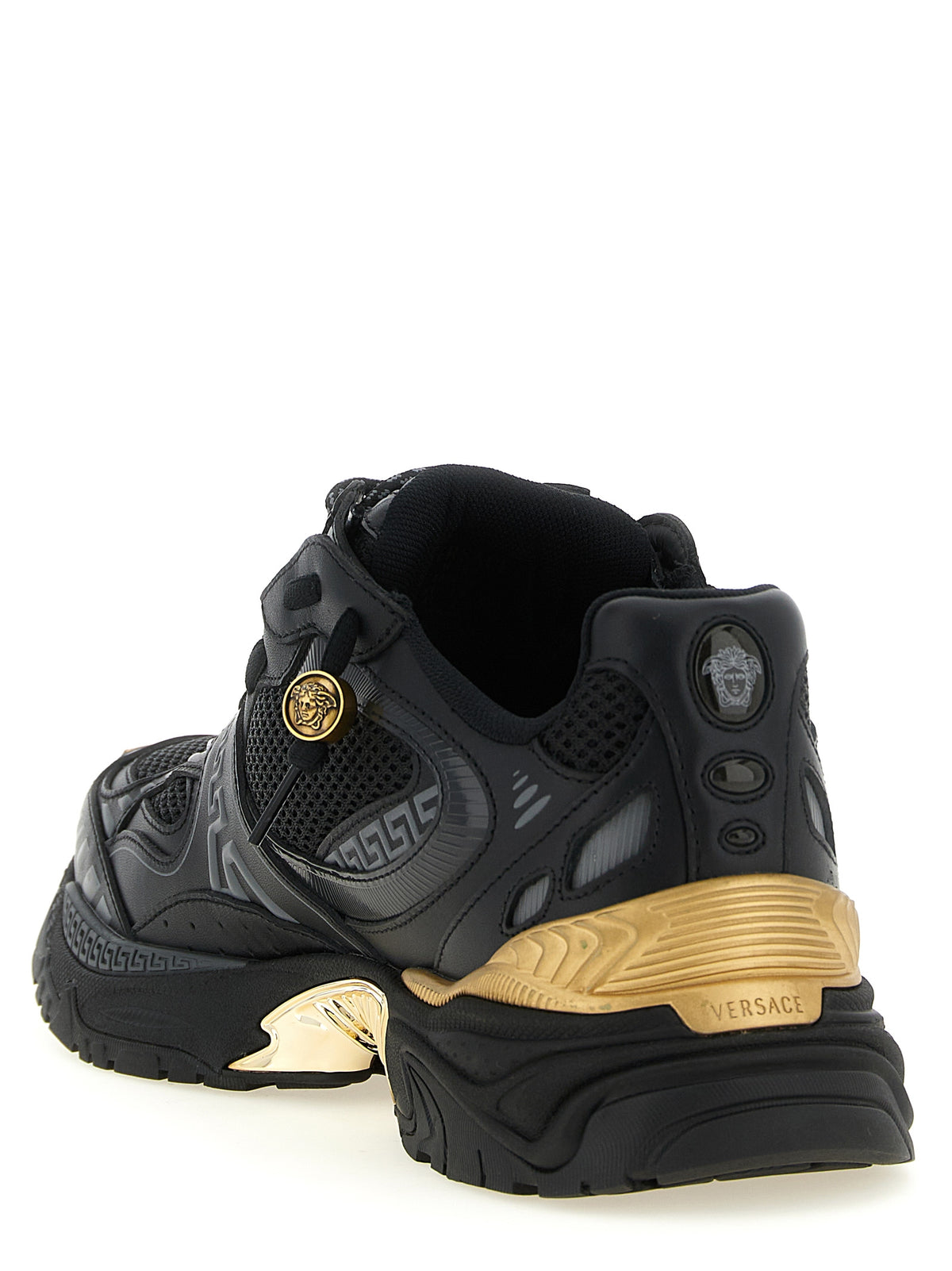 VERSACE Versace Men Mesh And Leather Sneakers