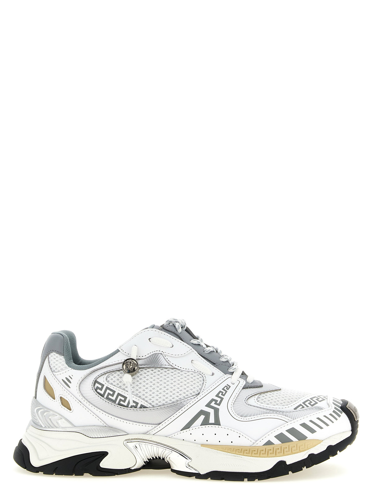VERSACE Versace Men 'Icaro' Mesh And Leather Fabric Sneakers