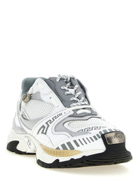 VERSACE Versace Men 'Icaro' Mesh And Leather Fabric Sneakers