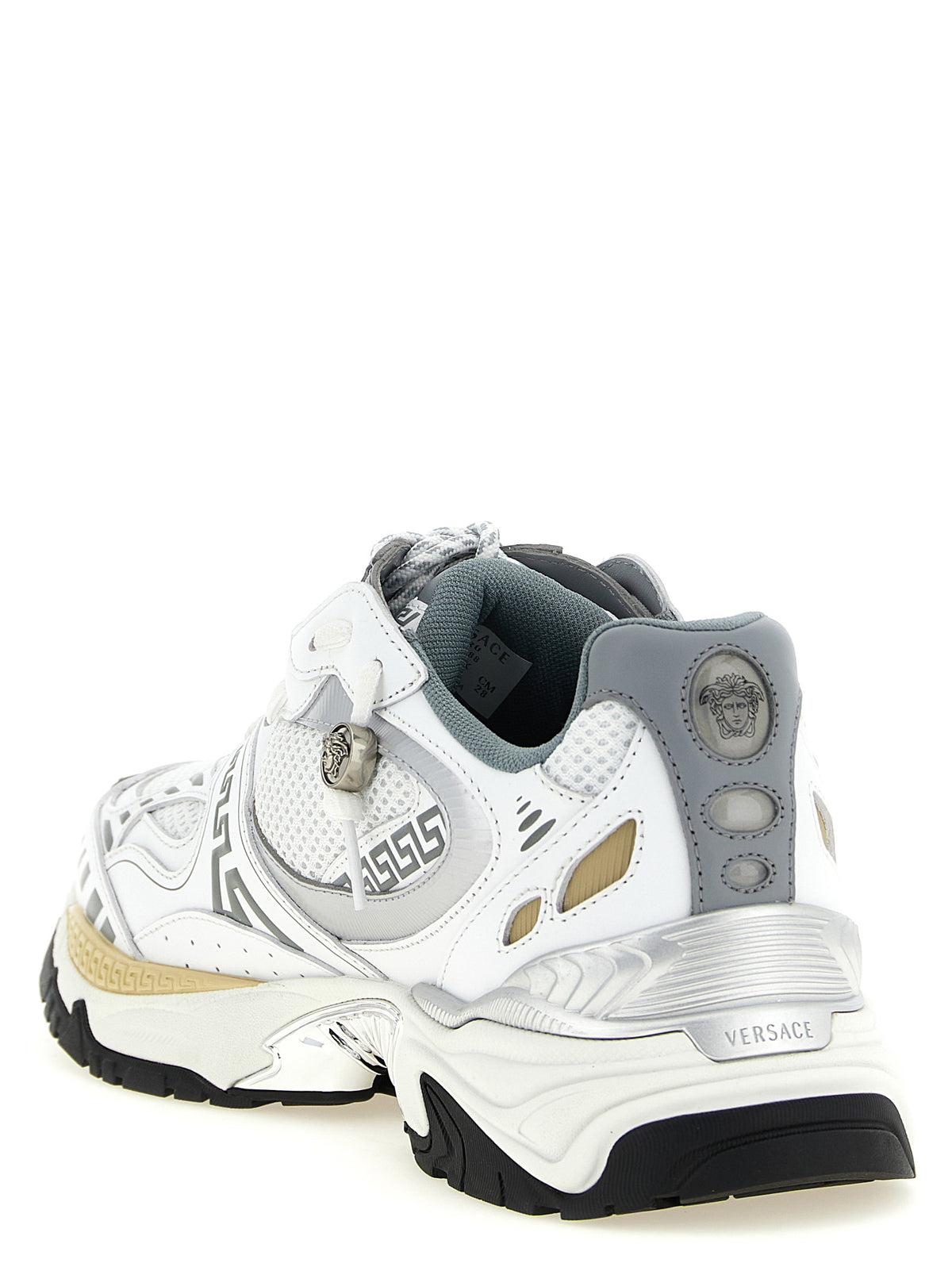 VERSACE Versace Men 'Icaro' Mesh And Leather Fabric Sneakers