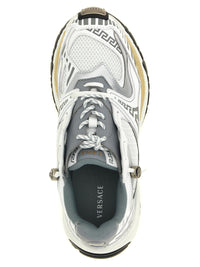 VERSACE Versace Men 'Icaro' Mesh And Leather Fabric Sneakers