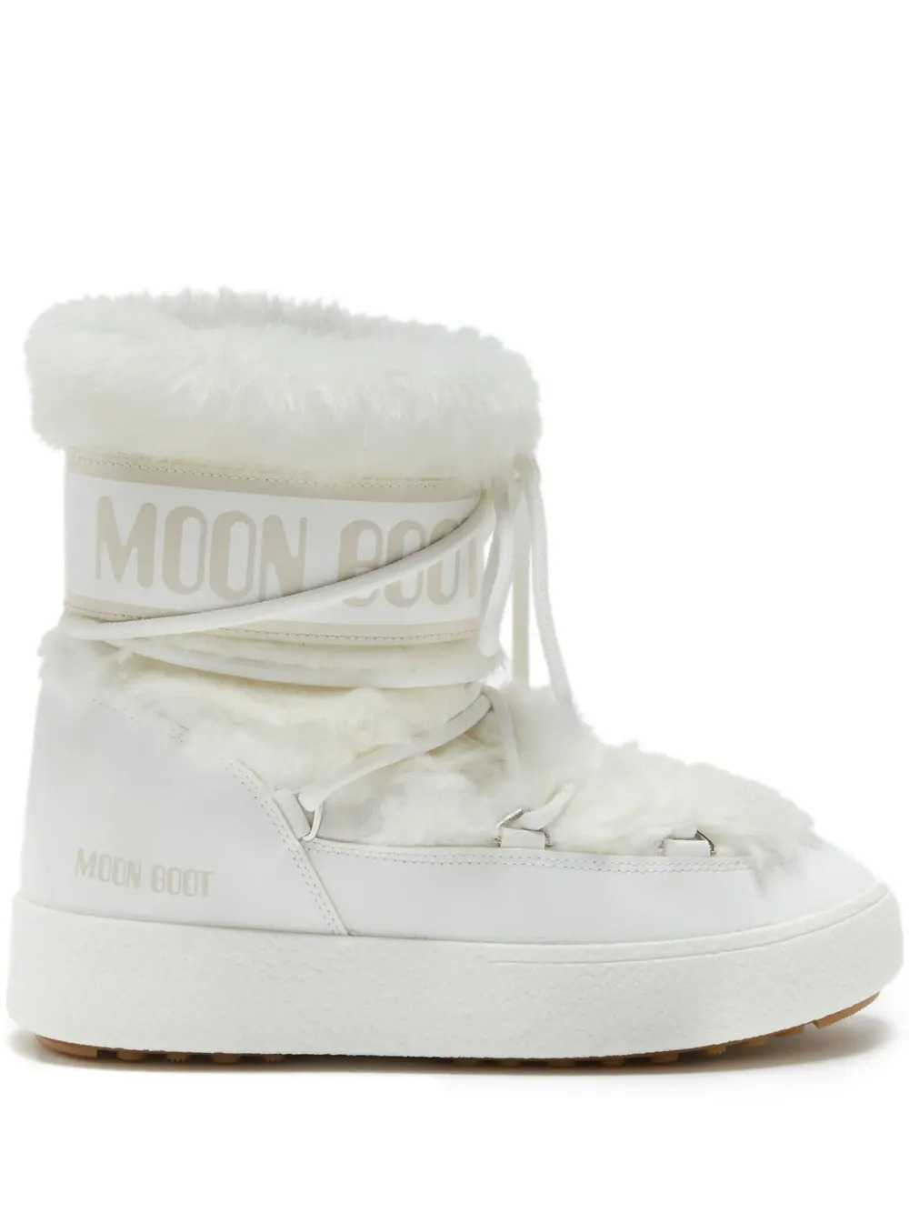 MOON BOOT Moon Boot Women White Ltrack Low Faux-Fur Boots