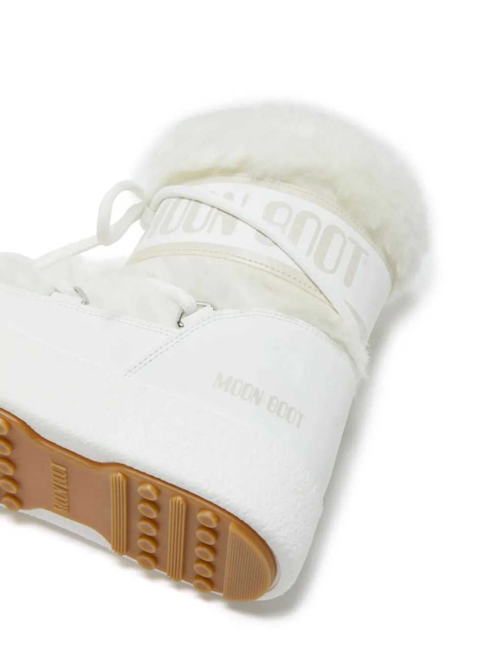 MOON BOOT Moon Boot Women White Ltrack Low Faux-Fur Boots