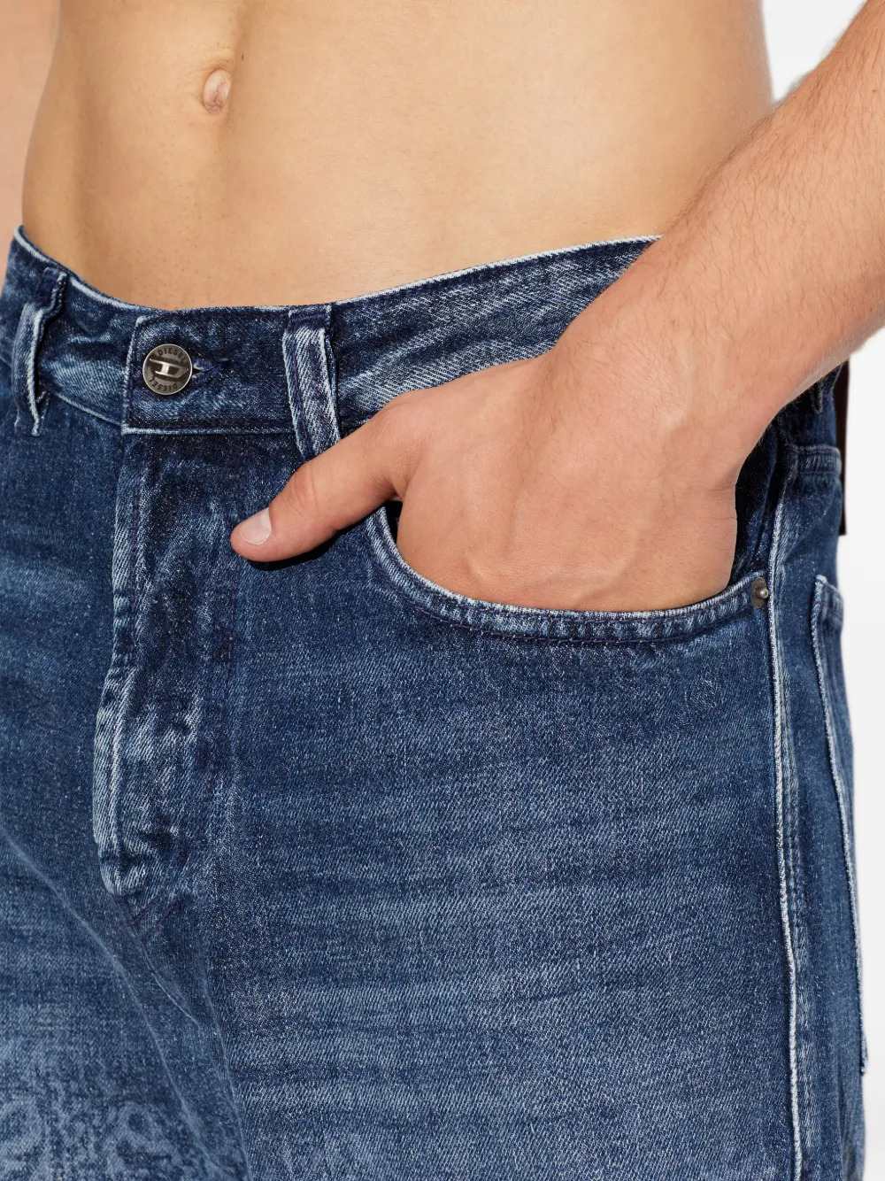Diesel Men 2024 D-Macs-S8 Printed Jeans
