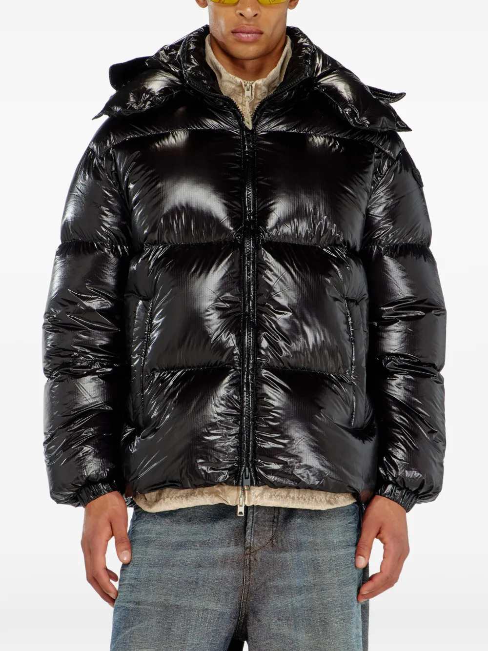 Diesel Men Piumino Con Cappuccio Rimovibile