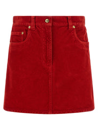 Versace Women Corduroy Skirt