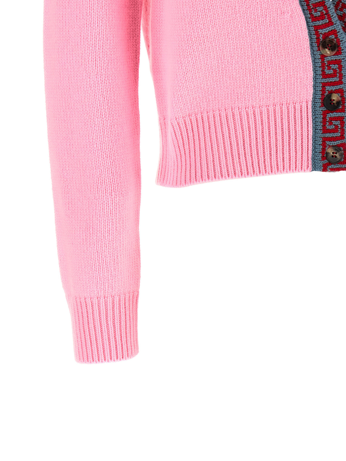 Versace Women Wool And Cashmere Cardigan