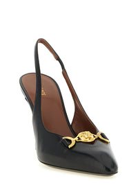 Versace Women 'La Medusa' Leather Slingbacks