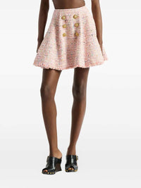 Balmain Women Flared Tweed Skirt