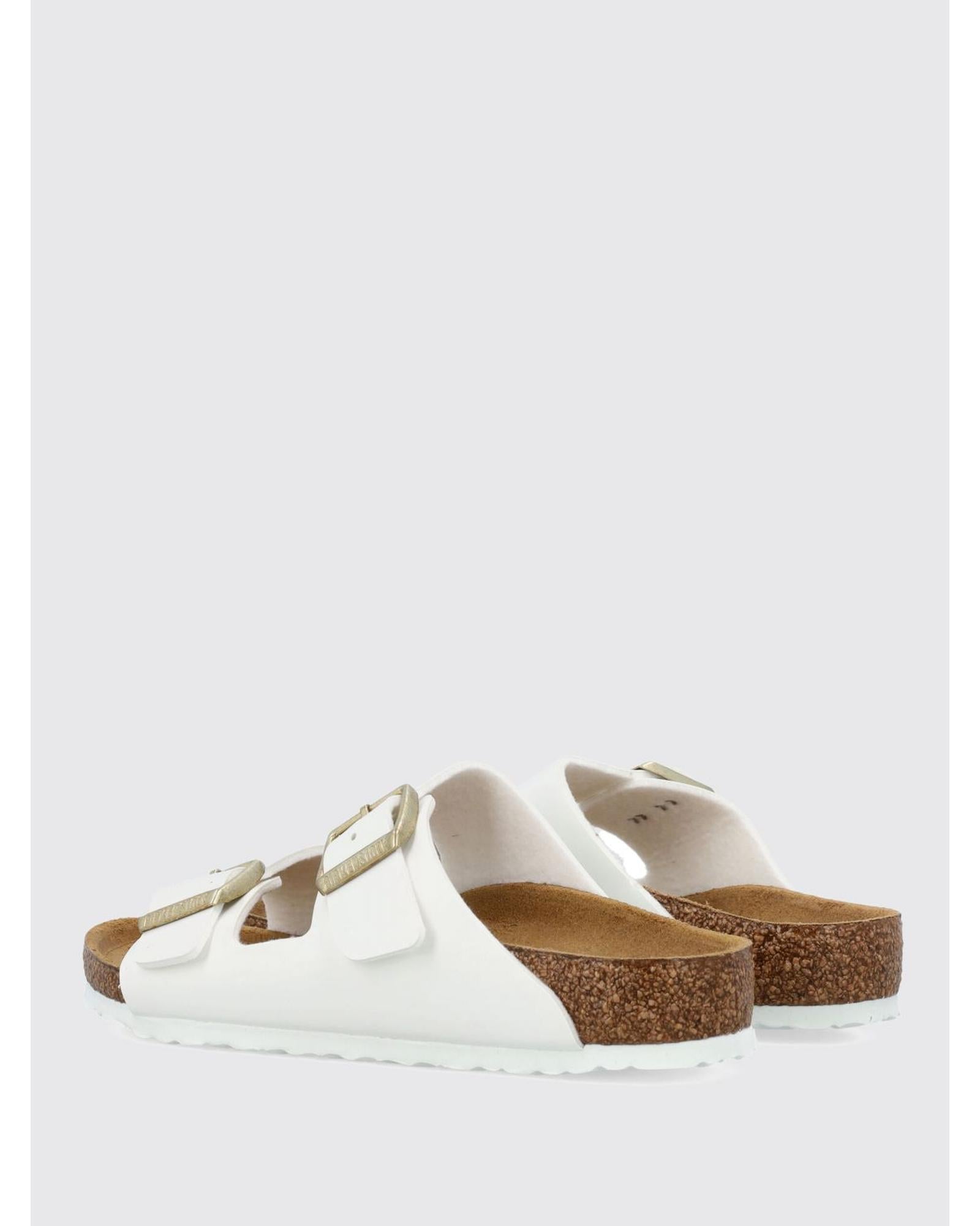 Birkenstock Arizona TwoStrap Sandal Cork Footbed Kids White Shoes