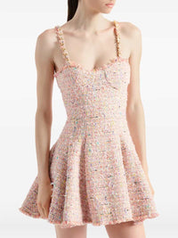 Balmain Women Flared Tweed Dress