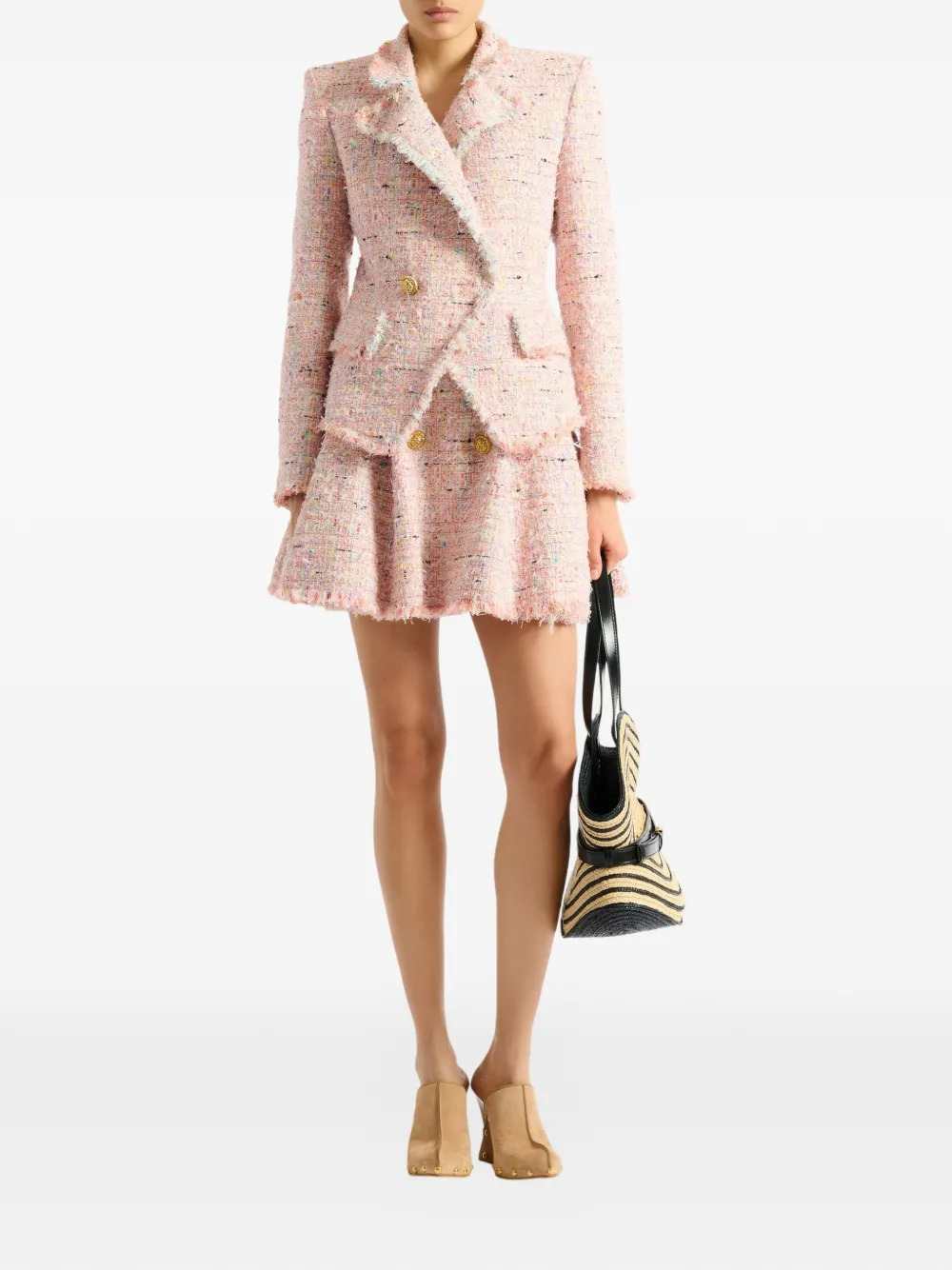 Balmain Women Two-Button Tweed Jacket