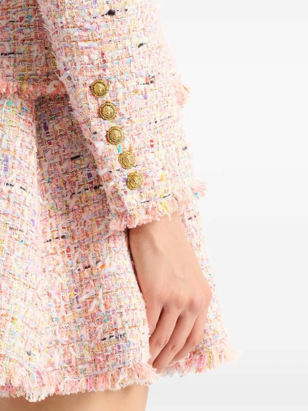 Balmain Women Two-Button Tweed Jacket