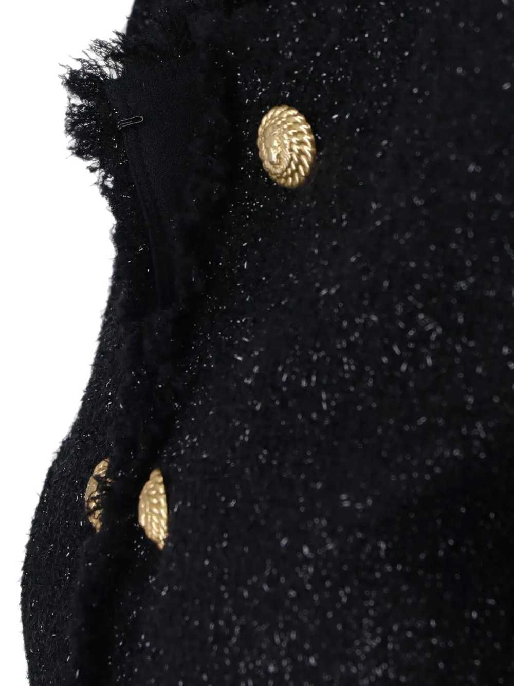 Balmain Women Tweed Jacket With Lion-Head Buttons