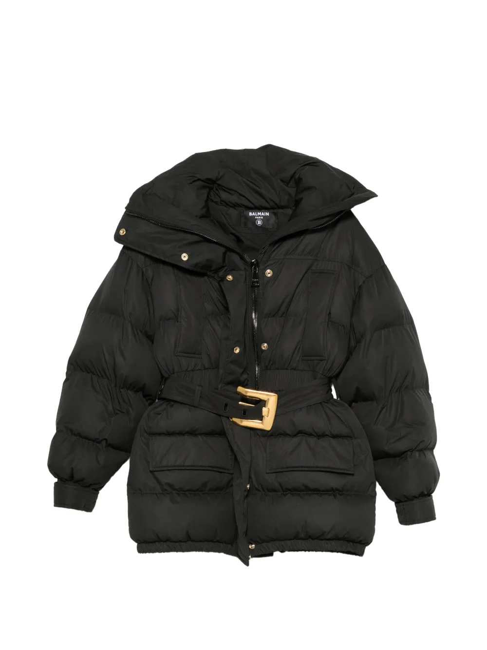 Balmain Women Belted Padded Jacket