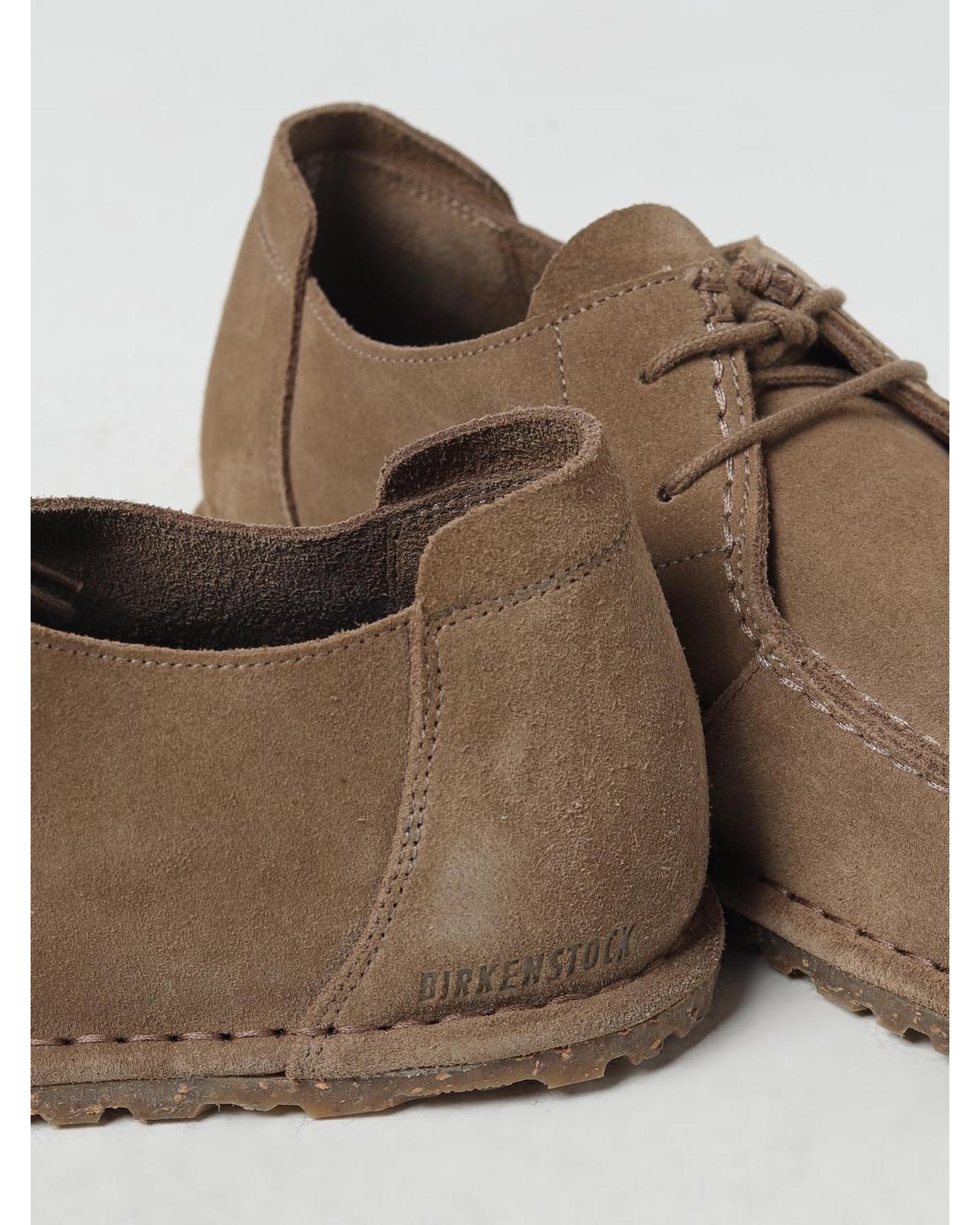 Birkenstock Suede LaceUp Loafers Men Grey