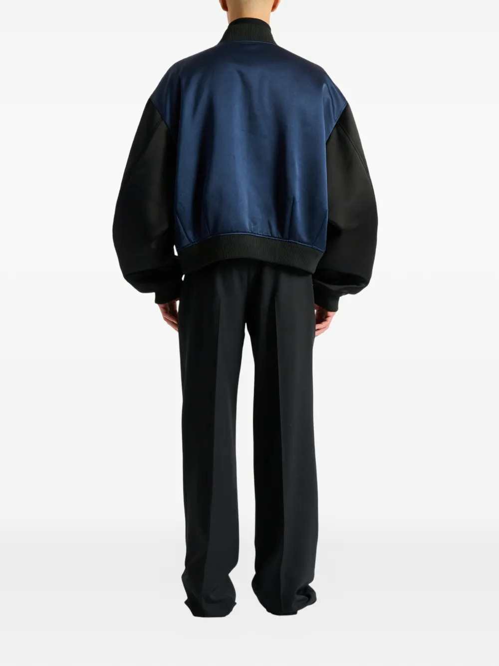 BALMAIN Balmain Men Satin Military Bomber Jacket