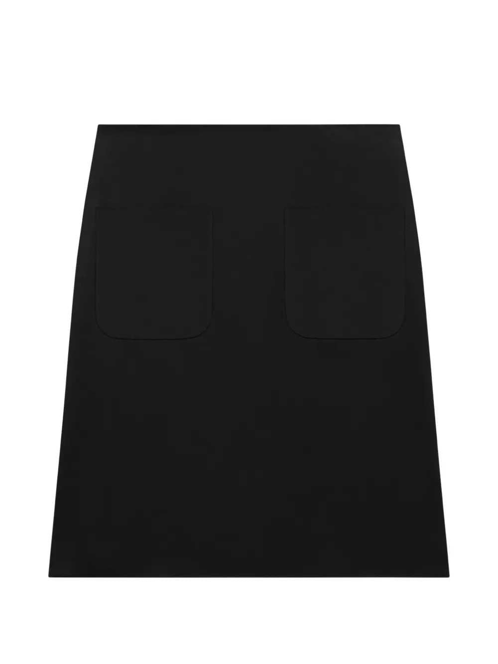 Courreges Women Satin-Finish Miniskirt With Pocket Detail