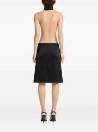 Courreges Women Satin-Finish Miniskirt With Pocket Detail