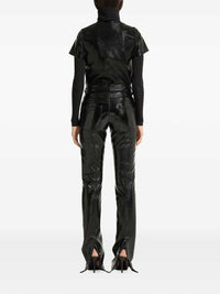 Courreges Women Vinyl-Detail T-Shirt With Pocket