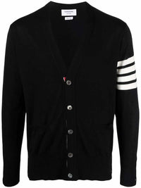 Thom Browne Men 4-Bar Detail Cardigan