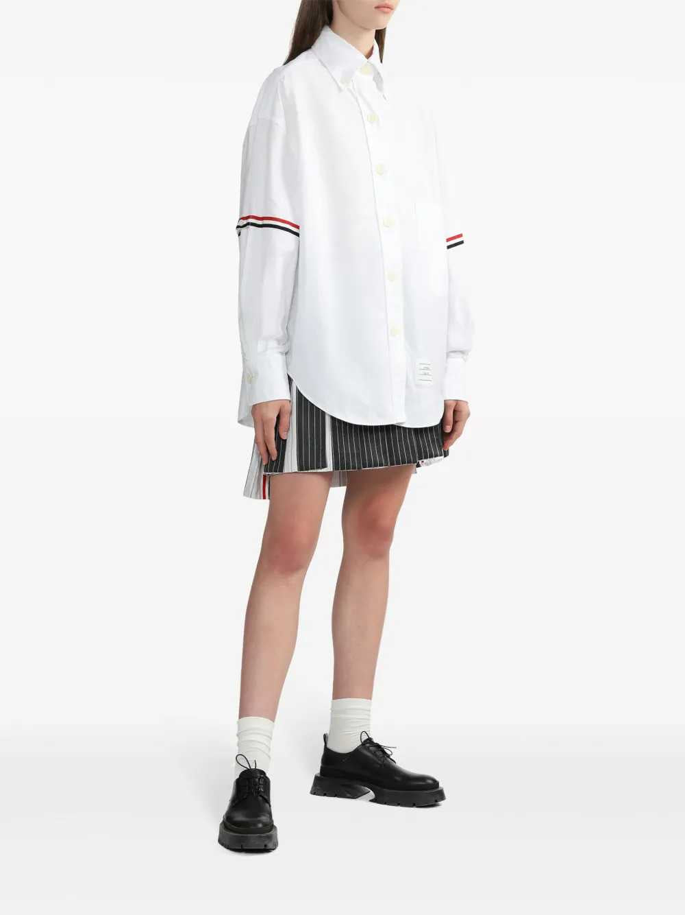 Thom Browne Women Oversized Oxford Shirt
