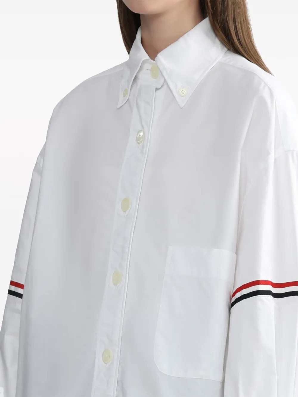 Thom Browne Women Oversized Oxford Shirt