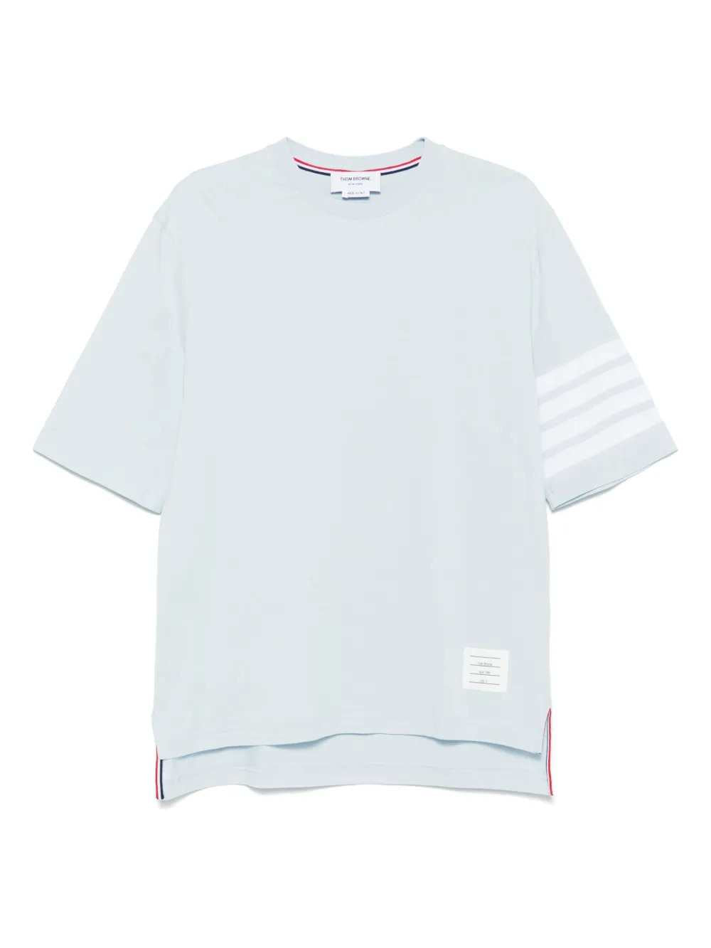 Thom Browne Men Striped-Detail T-Shirt