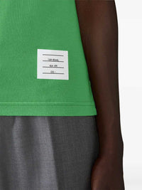 Thom Browne Men Short-Sleeve T-Shirt With 4-Bar Detail