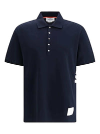 Thom Browne Men Striped-Detail Polo Shirt