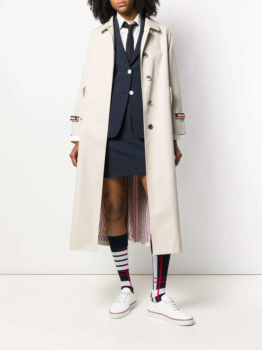 Thom Browne Women Waterproof Trench Coat