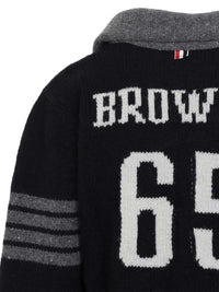 Thom Browne Men 4-Bar Shawl Collar Cardigan