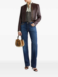 Etro Women Cotton Shirt With A Bib Front And A Checkered Pattern