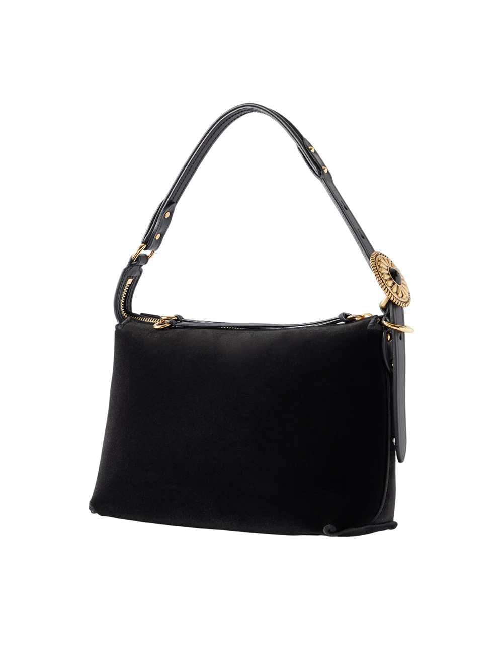 Etro Women Hobo-Style Shoulder Bag, Size S, In Velvet, 22X15x10