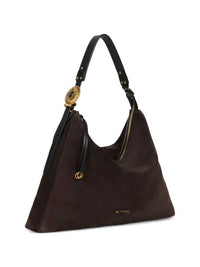 Etro Women Large Rosette Suede Bag