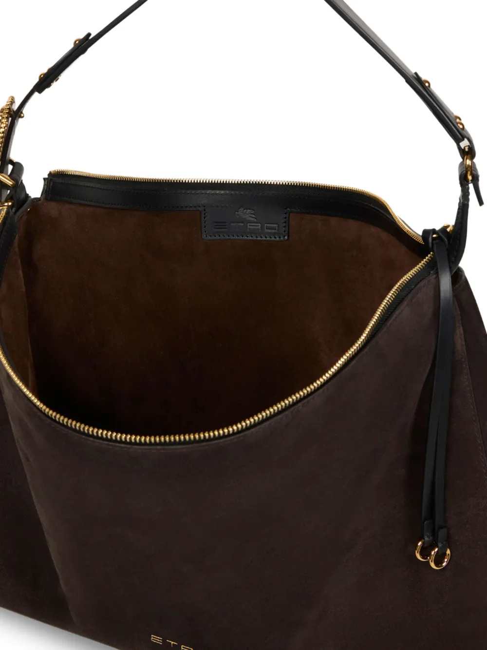 Etro Women Large Rosette Suede Bag