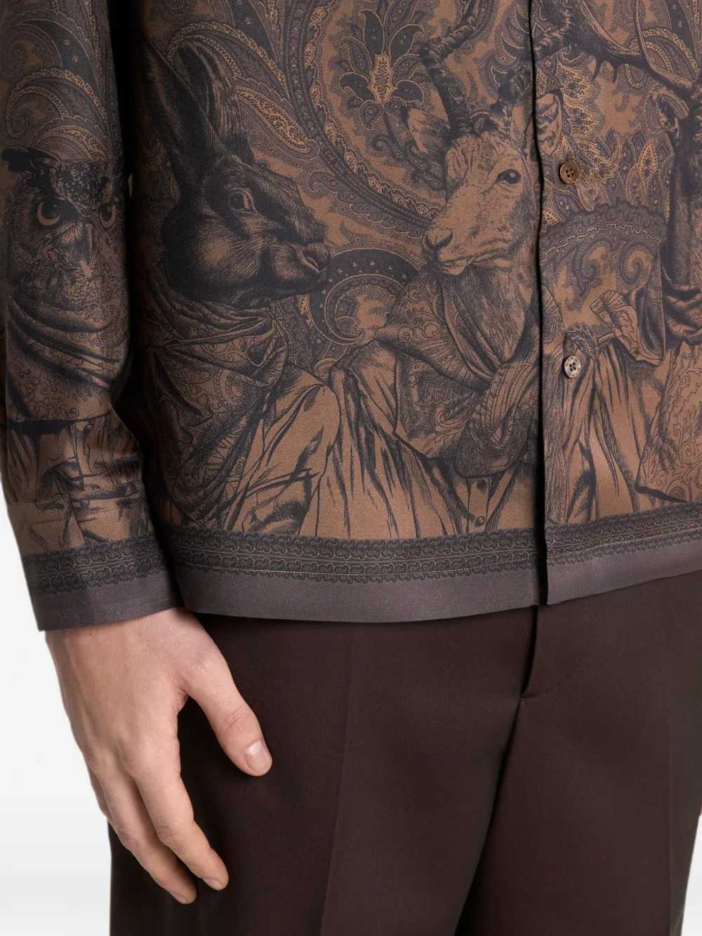 Etro Men Camicia A Maniche Lunghe Facile