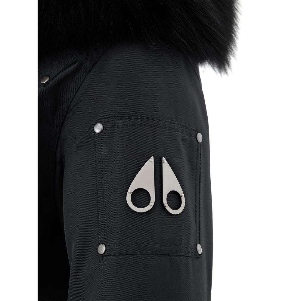 Moose Knuckles Moose Knuckles Black Cotton Women's Parka