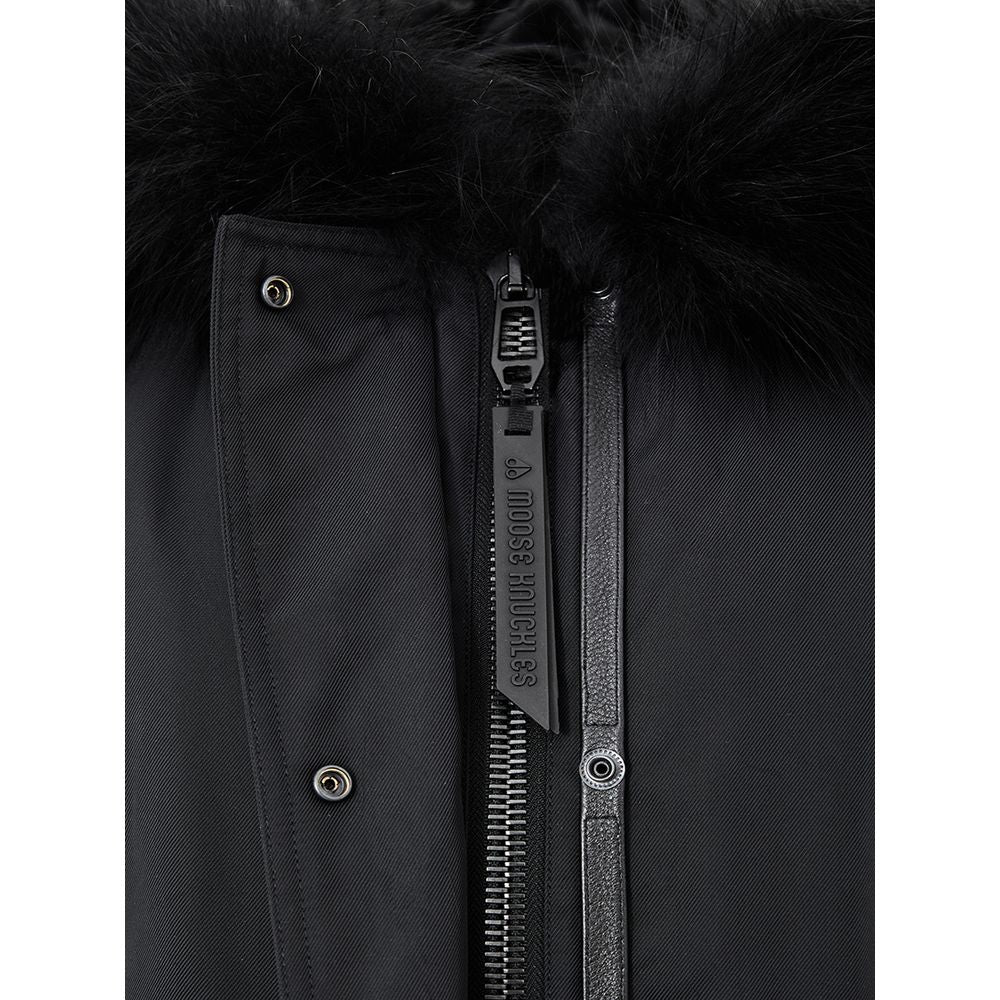 Moose Knuckles Moose Knuckles Black Cotton Women's Parka