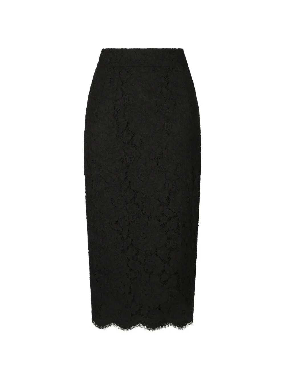 Dolce & Gabbana Women Dna Midi Skirt With Scalloped Hem