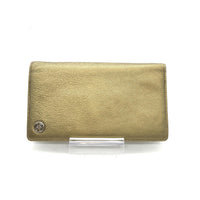 Chanel Gold Tone Caviar Leather Bifold Women's Wallet (Authentic Pre-Loved)