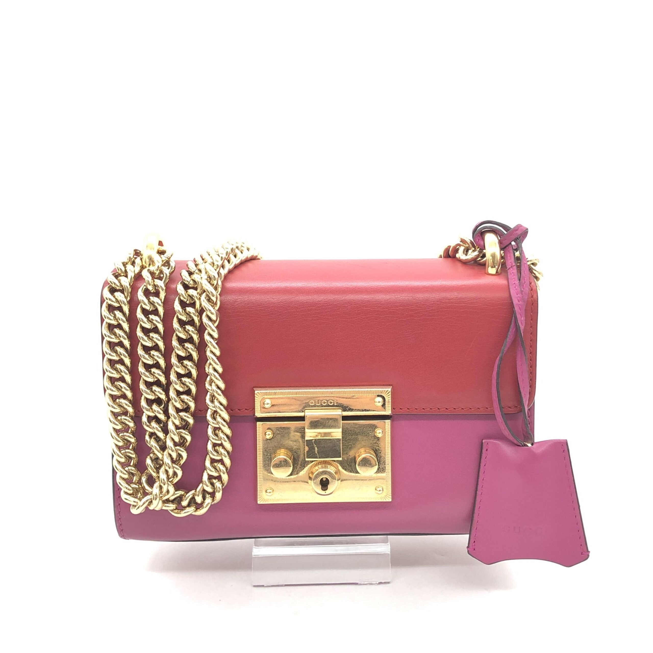 Gucci Padlock Crossbody Shoulder Bag In Women's Pink (Authentic Pre-Loved)
