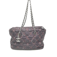 Chanel Paris-Byzance Chain Shoulder Bag Purple Women's Nylon (Authentic Pre-Loved)