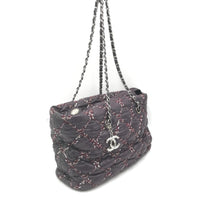 Chanel Paris-Byzance Chain Shoulder Bag Purple Women's Nylon (Authentic Pre-Loved)
